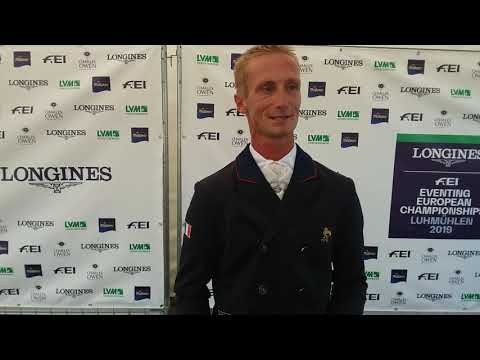 Christopher Six après le dressage de Luhmuhlen