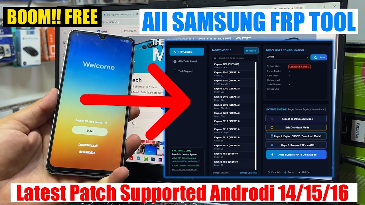SAMSUNG FRP TOOL 2026, Remove Google Account android 15/16 | Samsung FRP BYPASS
