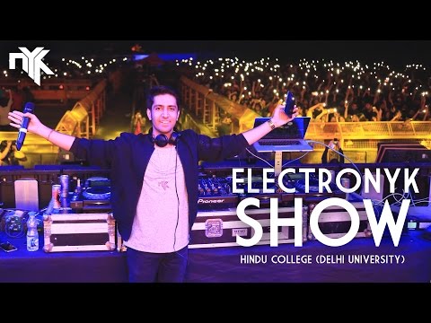 DJ NYK Live at Hindu College (Delhi University) | Electronyk Show | Audio Visual Spectacle | 2017