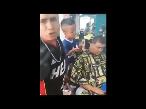 Bad ass midget at the Barber shop