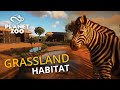 Planet Zoo Grassland Habitat For Plains Zebras Black Wildebeest And Other Animals Speed Build