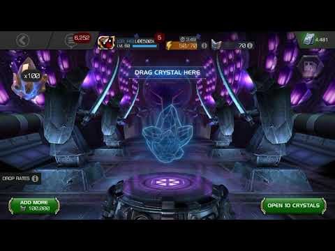 Crystal opening of 1 million battle chips