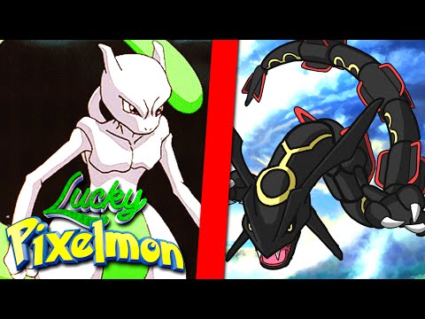 Minecraft : LUCKY PIXELMON - MEWTWO SHINY VS RAYQUAZA SHINY ! ÉPICO !!