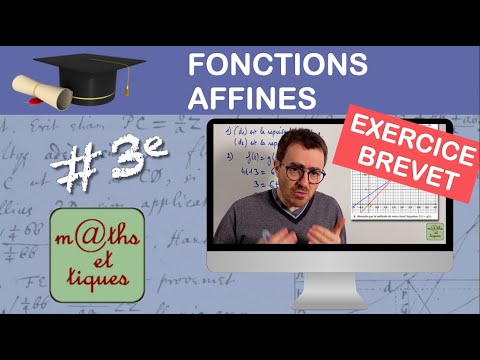 Prépare ton BREVET : Fonctions affines