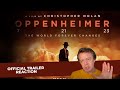 OPPENHEIMER (New Trailer) The Popcorn Junkies Reaction