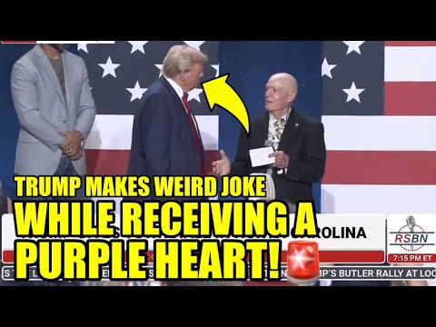 Trump Makes RUDE Joke As Veteran Gives Him His PURPLE HEART