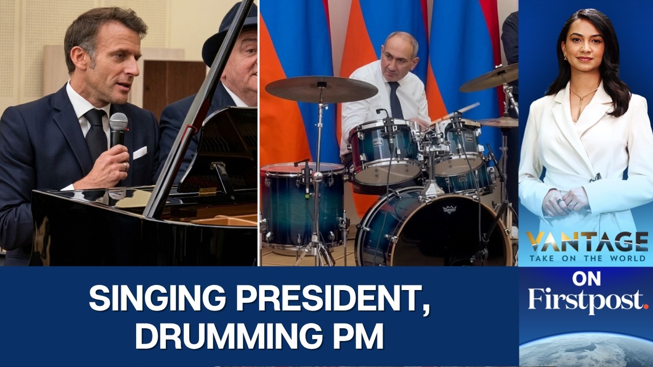 Diplomatic Duet: Macron Sings ‘La Bohème’ as Armenian PM Plays Drums | Vantage on Firstpost | N18G