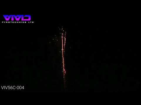 VIV56C-004 - Red Glitter Willow 56s Candle