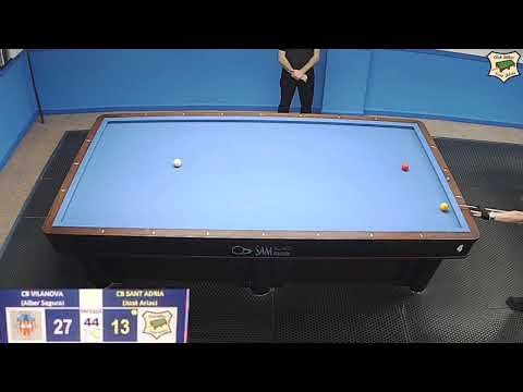 LLIGA CAT. 3 BANDES/ 4ª/ J. ARIAS (Sant Adrià)-A. SEGURA (Vilanova)