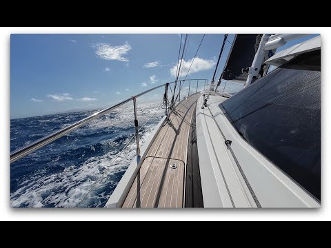 Sailing upwind in 30 knots! Meet the New Crew on Mirage | From Safe Harbour, Puerto Rico to St. John