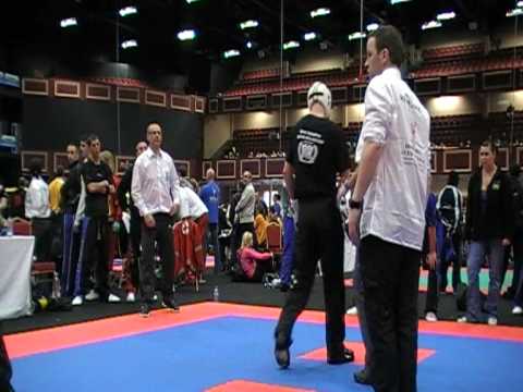 Mark Worth from WYMAC V's Jamal Albini  USA All Stars  second round Irish Open 2010.