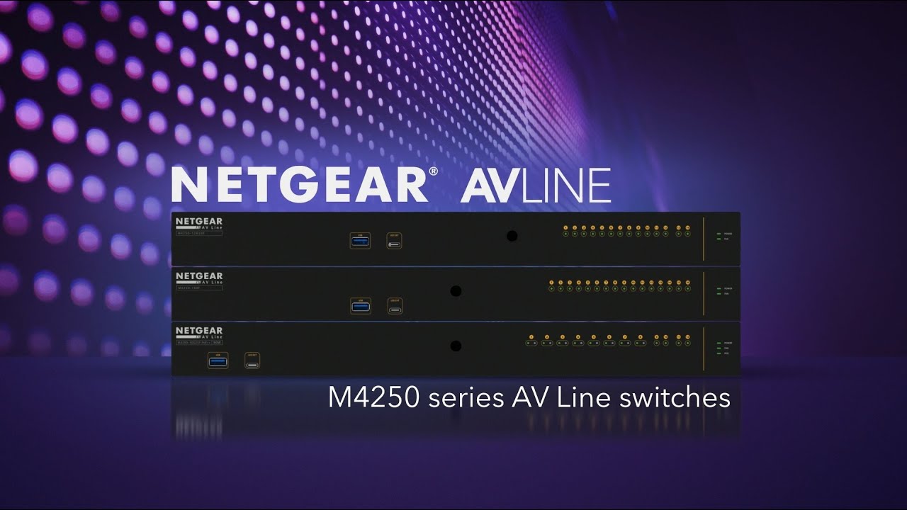 Netgear PoE+ Switch AV Line M4250-40G8XF-PoE+ 48 Port