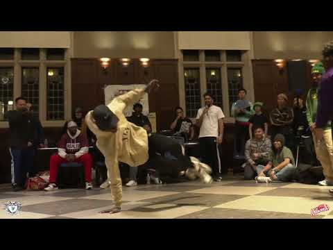 Krunk Calls Out Saqib - Top 16 - Rhythmic Damage XV - Freaks Of The Beat - B-Boy Network