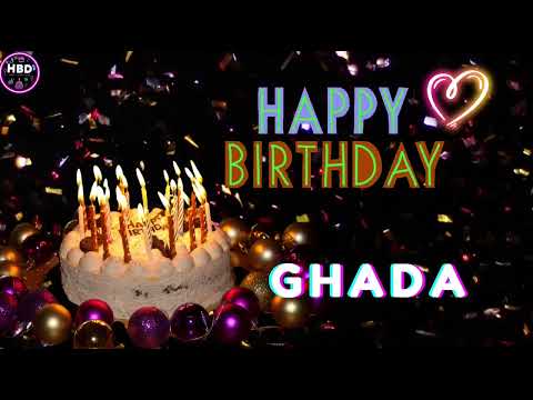GHADA BIRTHDAY SONG🎂🎵|EID SAEED GHADA|HAPPY BIRTHDAY TO YOU GHADA|#ghada #birthday #viralvideo #fyp