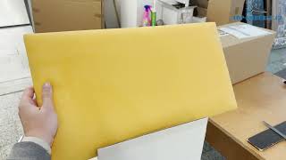 Čalouněný panel Nubuk 10 30x60cm žlutý