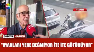 Boyundan büyük motosiklet çaldı!