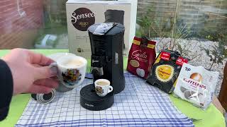 Philips Domestic Appliances Senseo Select ECO CSA240 Kaffeepadmaschine Overview Unboxing & Anleitung