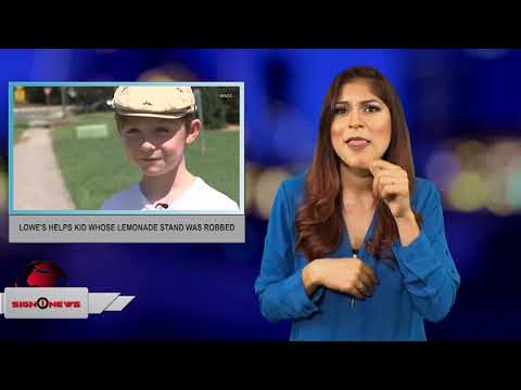 Lowe's helps kid whose lemonade stand was robbed (ASL - 8.7.18)