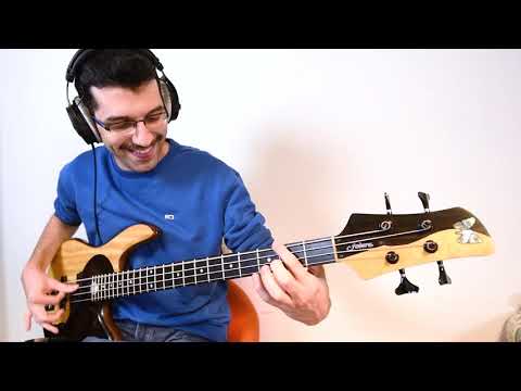 November bass groove (D minor / 125 bpm) // Fodera Yin Yang
