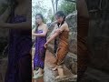 Beautiful Mountain Girl Bathing