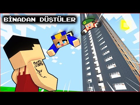 KEMAL BİNADAN DÜŞENLERİ YAKALIYOR! 😱 - Minecraft