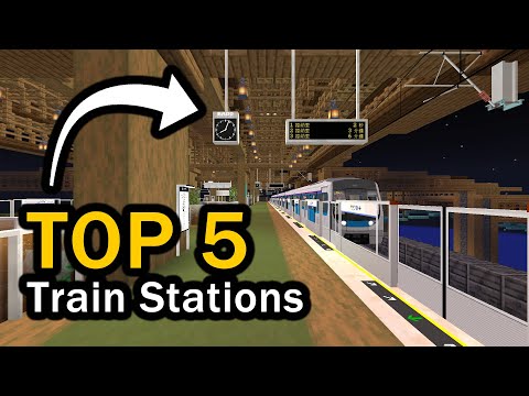 5 AMAZING Minecraft Train Stations!
