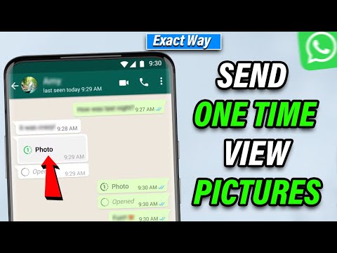 How to send one time view pictures on Whatsapp [New Update] How to Send Disappearing Messages