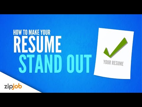 Making your Resume Stand Out from the Crowd 2019