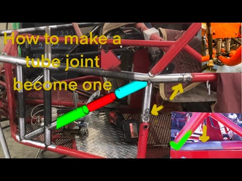Sand Rail repair part 5: basics of a rosette splice: how to combine two tubes together.