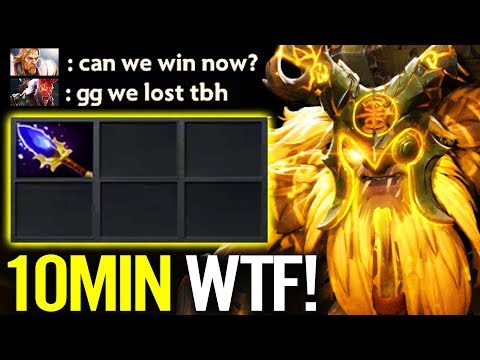 He Feed 3 times at Top BUT 10 Min Secpter Earthshaker WTF Farm!? Dota 2 ANA