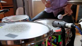 Cat Martino (Stranger Cat) & Chris Powell of Man Man - Backwards Drum Production | Shaking Through