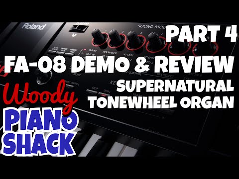 Roland FA-06/08 Demo & Review Part 04 - Hammond B3 Tonewheel Organ