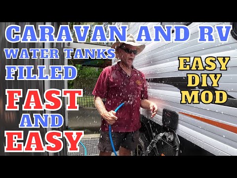 CARAVAN CAMPER and RV water tanks FILLED the EASY way - 100% FULL with NO AIRLOCKS