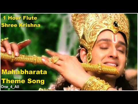 1 Hour Flute Krishna Mahabharata Theme Song #krishna #flute #mahabharatfute #krishnaflutemusic #calm
