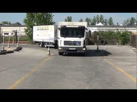 Łuk na egzaminie na prawo jazdy kat E/C Egzamin c+e