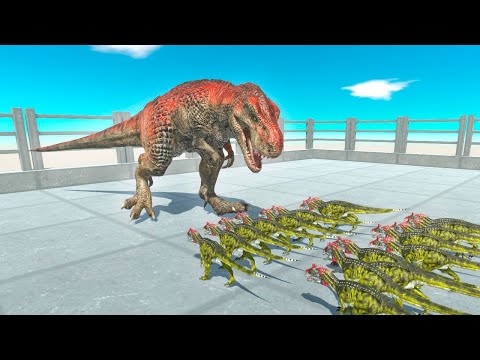 GIANT REMASTERED T-REX VS ARMIES | ANIMAL REVOLT BATTLE SIMULATOR