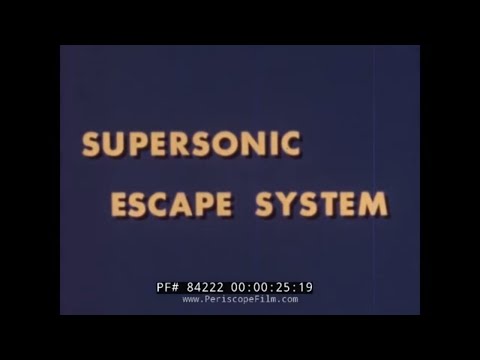 SUPERSONIC EJECTION SEAT SYSTEM TESTS AT HURRICANE MESA UTAH 84222