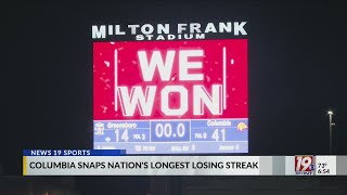 Columbia Breaks Nation's Longest Losing Streak | Aug. 23, 2026 | News 19 This Morning - Sunday