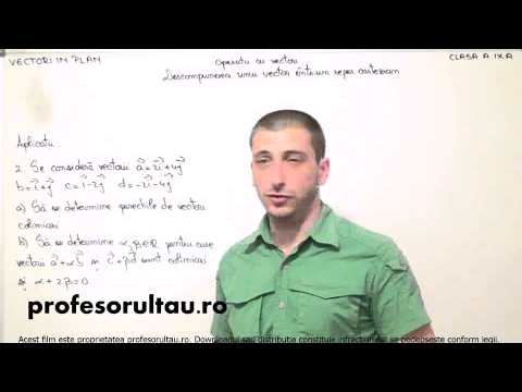 04   cls9   Vectori in plan   operatii cu vectori descompunerea unui vector intr un reper cartezian   aplicatii   partea 2