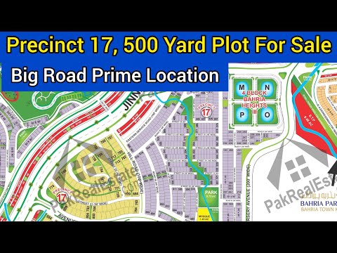 Precinct 17, 500 Yard Plot For Sale Bahria Town Karachi Prime Location 03002167666