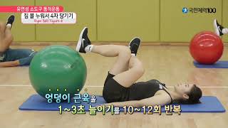 소도구동적 116 짐볼누워서4자당기기