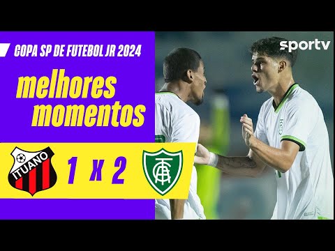 Gols e lances de Ituano x América-MG