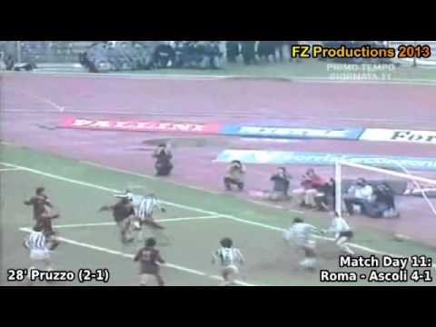 Serie A 1980-1981, day 11 Roma - Ascoli 4-1 (Pruzzo goal)