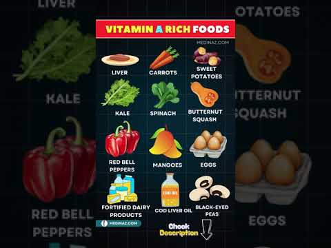 Top 12 Vitamin A Rich Foods for Better Vision & Immunity 👁️✅ Vitamin A rich foods"