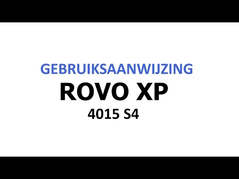 ROVO XP 4010, 4015, 4020, 4030 S4 gebruiksaanwijzing