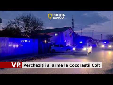 Percheziții și arme la Cocorăștii Colț