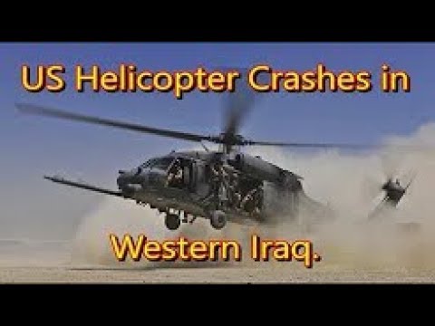 USA Military Helicopter BLACKHAWK Down in Iraq Syria Border Video