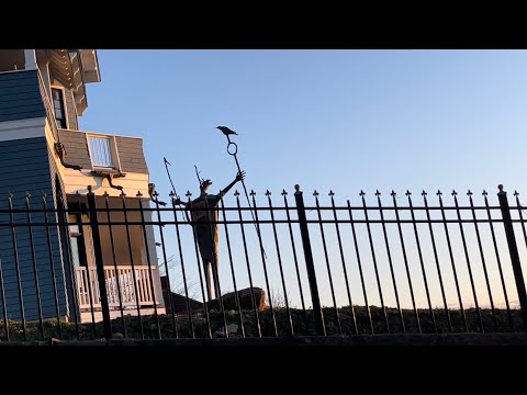 Spooky statue erects at Wardner’s Castle in Bellingham, WA