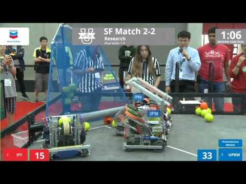 VEX Worlds 2016 - VEX U - Research - SF 2-2 (IFT) 136 vs 176 (UPRM)
