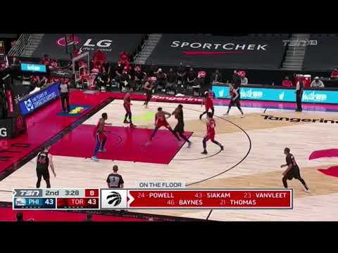 Joel Embiid blocks Siakam!